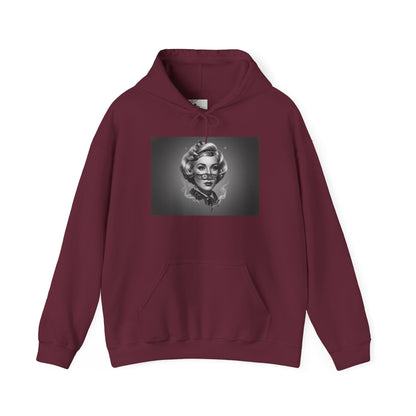 Dark Icon Hoodie Marilyn Inspired Portrait