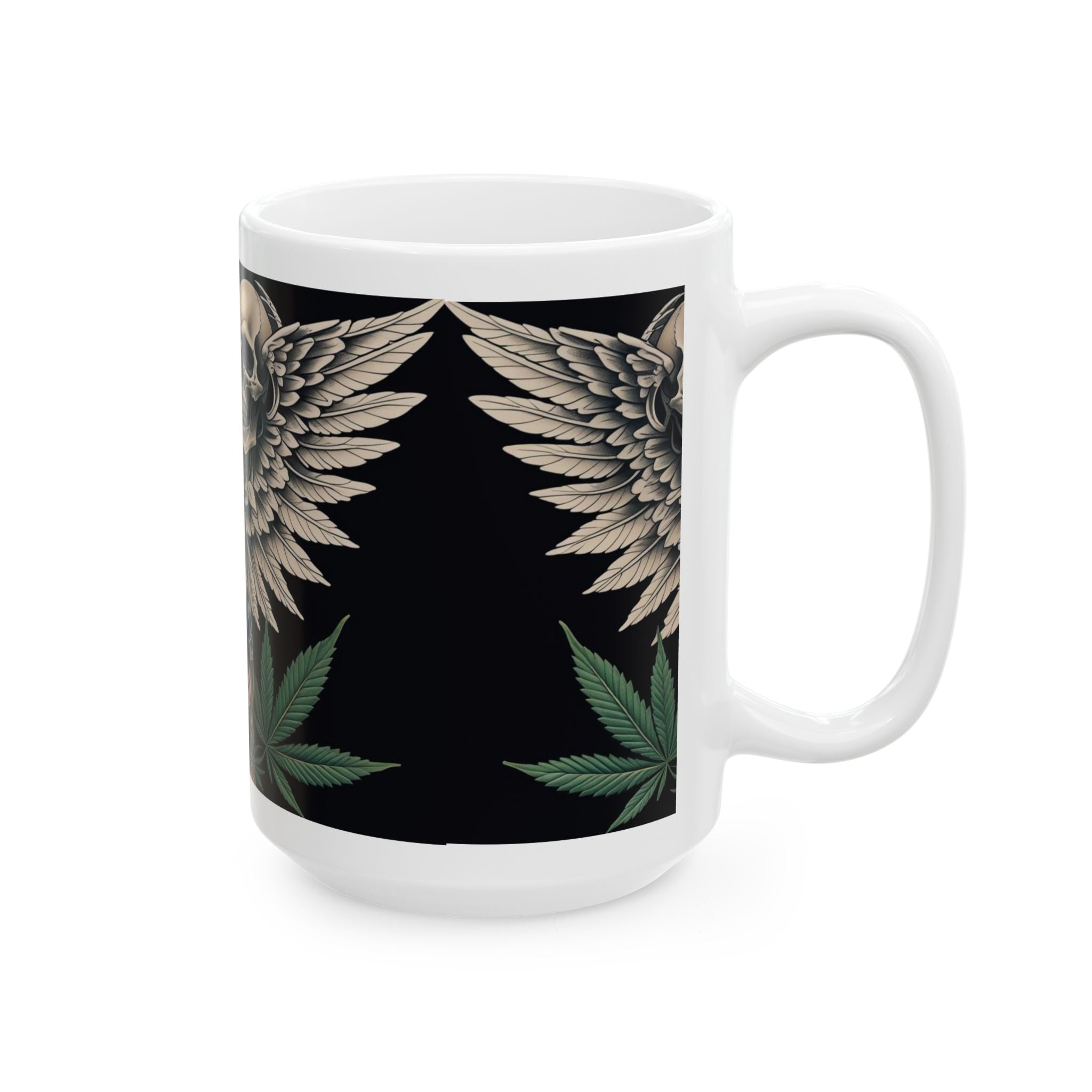 Edgy Gothic cannabis Ceramic Mug