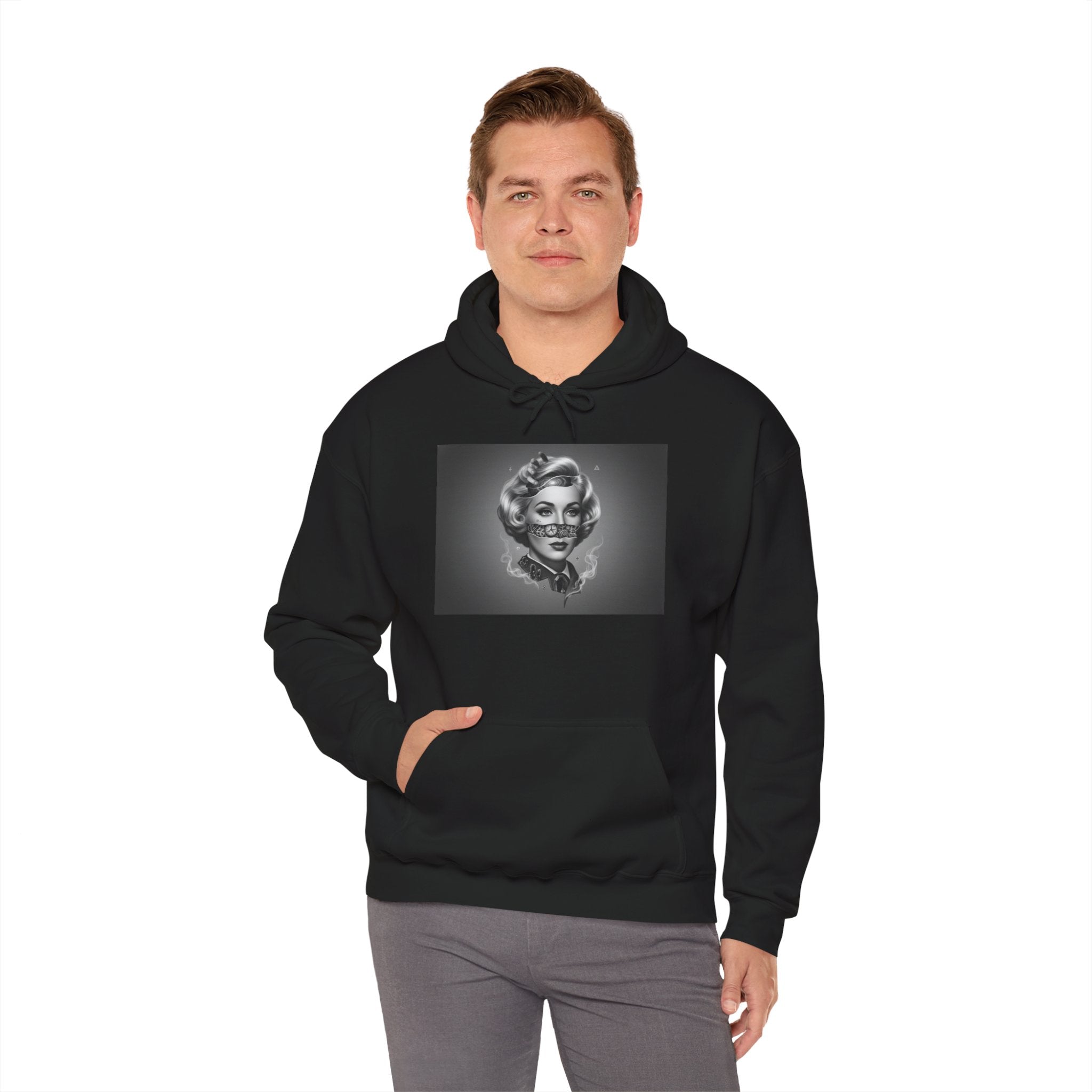 Hooded Sweatshirt — Marilyn-Style Portrait