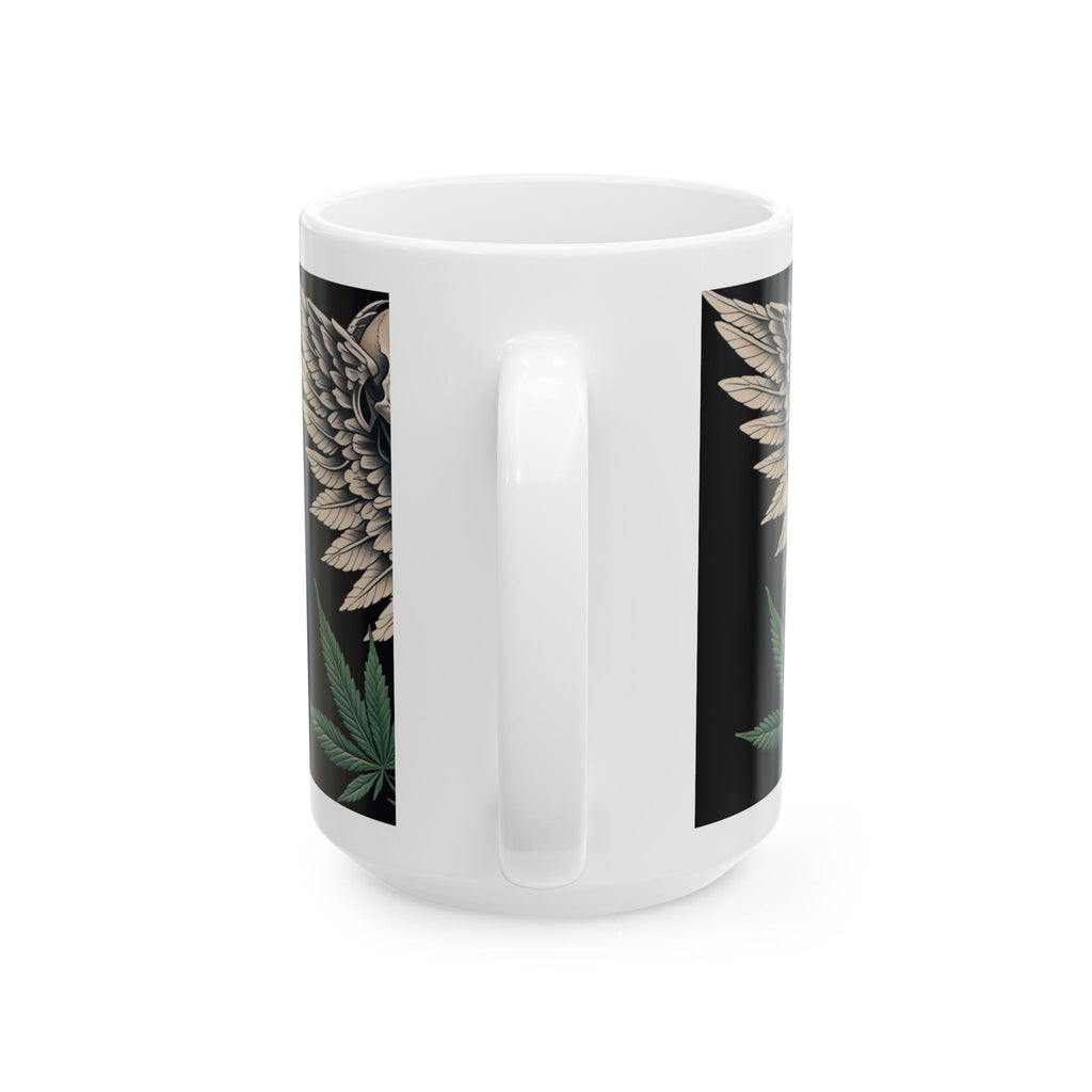 Edgy Gothic cannabis Ceramic Mug